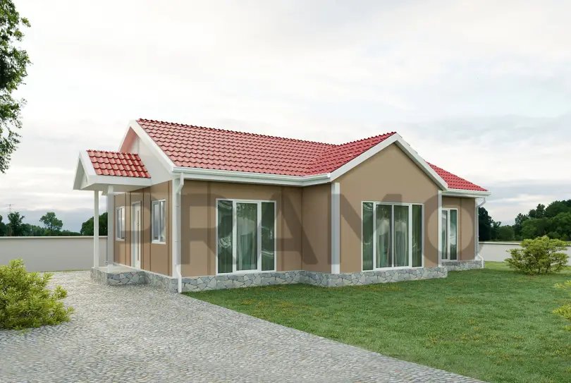 105 m2 Tek Katlı Prefabrik Ev
