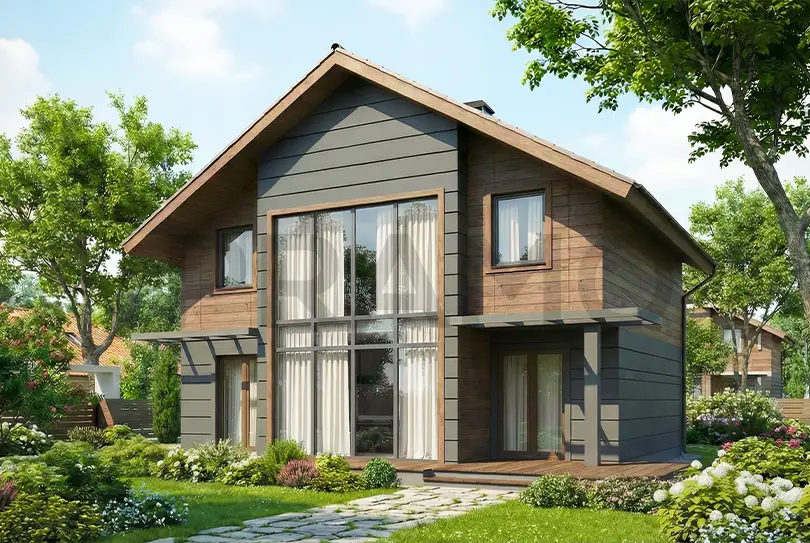 126 m2 İki Katlı Çelik Ev