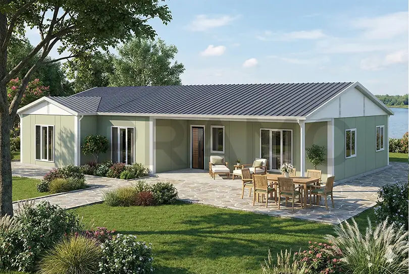 166 m2 Tek Katlı Prefabrik Ev