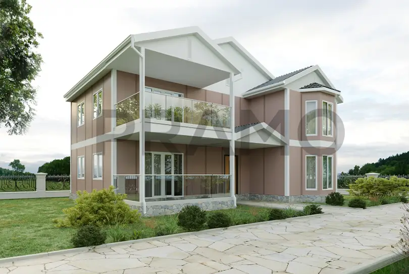 170 m2 Çift Katlı Prefabrik Ev
