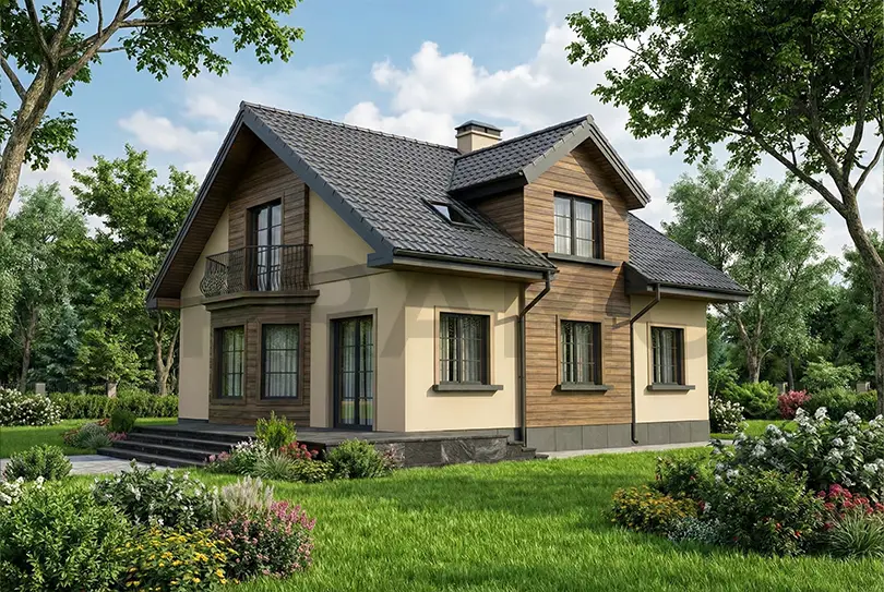 178 m2 çift katlı hafif çelik ev