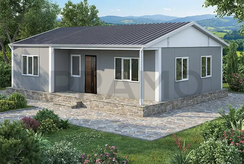 78 m2 Prefabrik Tek Katlı Ev