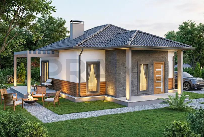 82 M2 Tek Katlı Hafif Çelik Ev