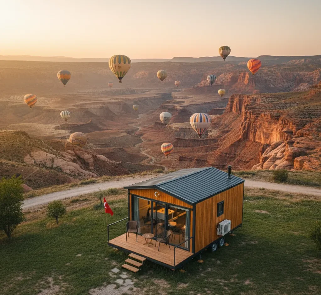 Tiny house Türkiye minimal yaşam konsepti görseli