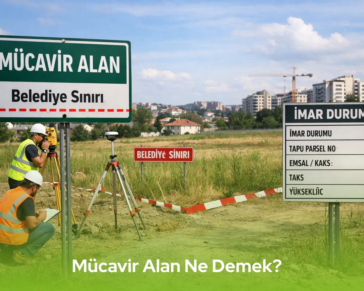 Mücavir Alan Ne Demek? kadastro haritasında sınır çizgileri ve parsel planı ile arazi incelemesi