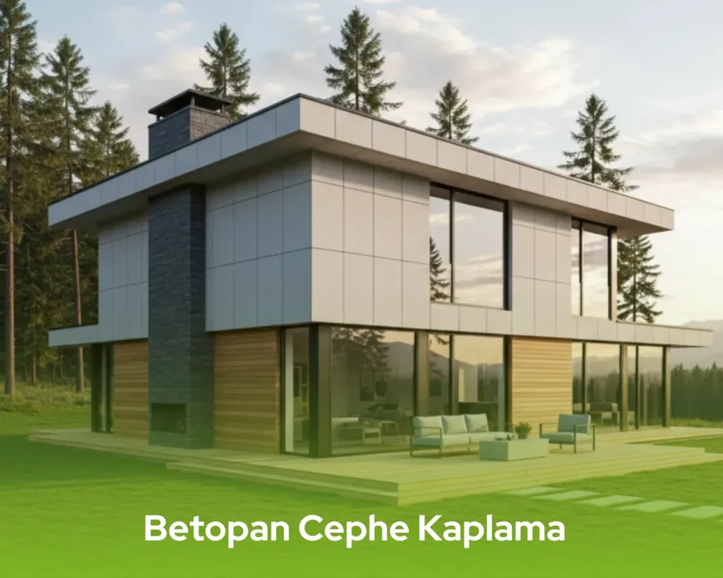 Tepe Betopan panelleri kullanılarak inşa edilmiş yüksek yalıtımlı dış cephe sistemi.