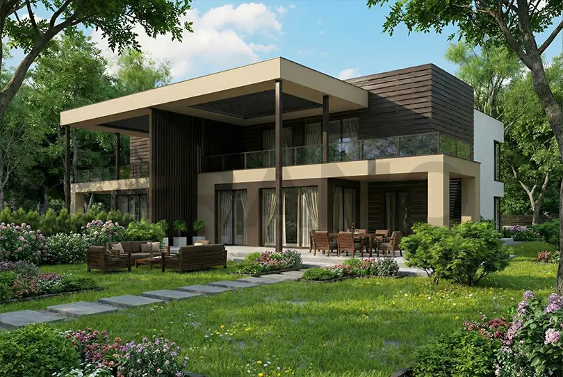 270 m2 iki katlı çelik ev