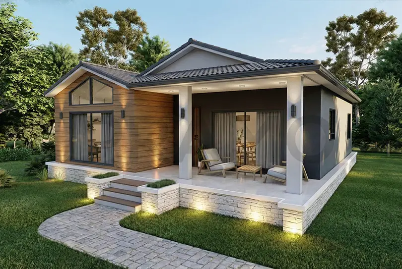 91 M2 Tek Katlı Çelik Ev