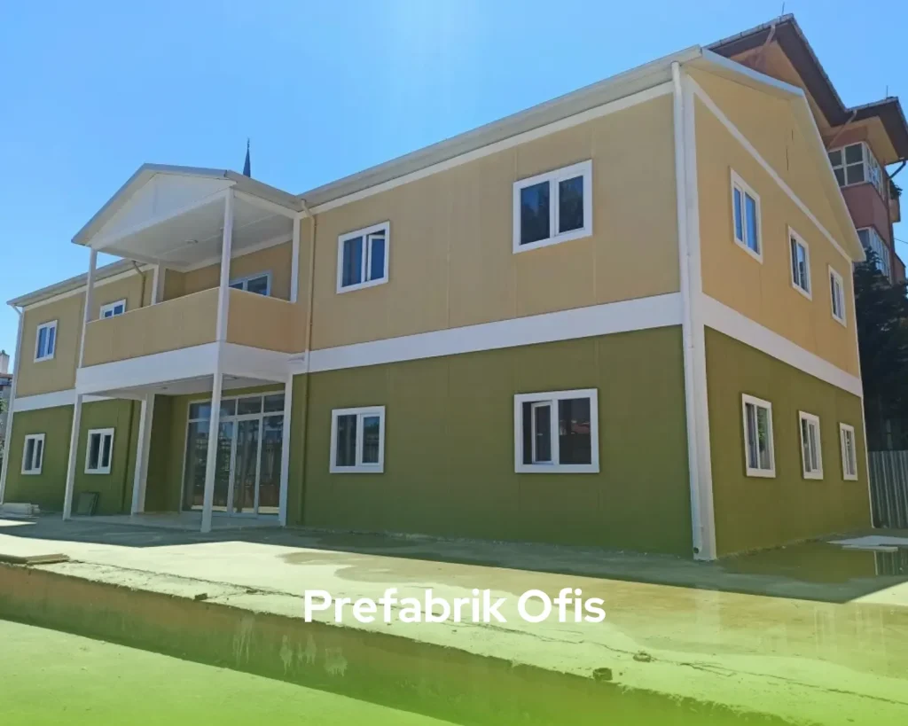 Pramo prefabrik ofis yalıtım teknolojisi; taş yünü ve enerji verimliliği detayları.