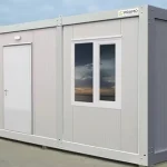 Modern ofis konteyneri modeli taşınabilir ve uzun ömürlü kullanım sunar.