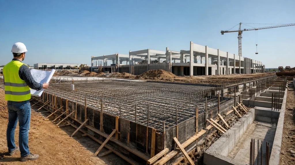 Radye temel donatısı ve betonarme temel uygulaması